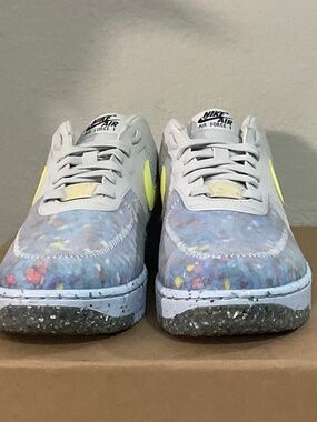 Nike Air Force 1 Crater Pure Platinum Barely Volt.